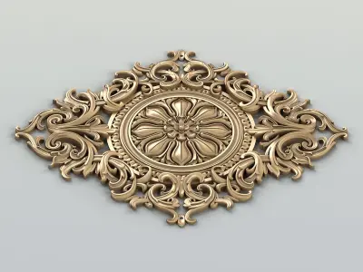 Round rosette 038 3D model