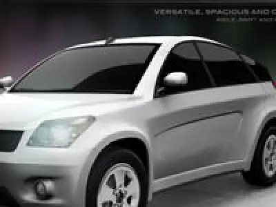 Car Toyota SUV google car AAA Low-poly 3D model