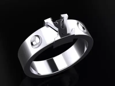 Louis Vuitton Ring 3D print model buy