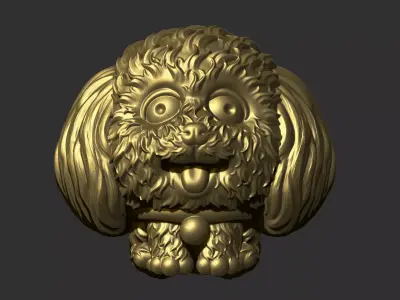 cute dog 3D print model