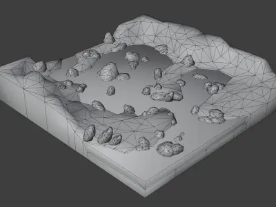 Iceberg - Hand Painted Free low-poly 3D model