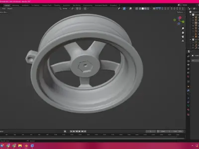 WHEEL CAR 3 FF stl 3D print model