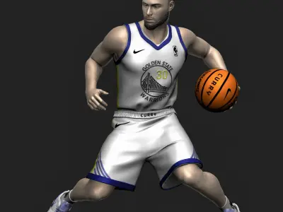 Steph Curry 3D Printable 3 3D print model