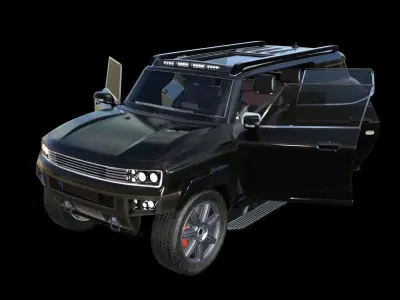 Suv Car Low-poly 3D model