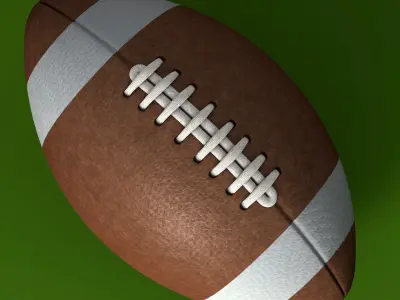 American Football Ball 3D model