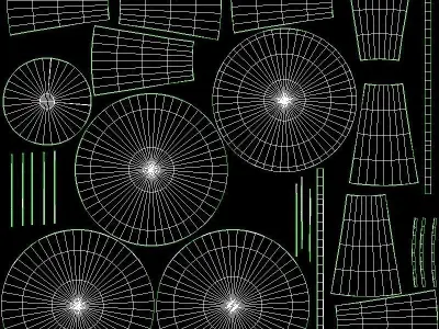 Ophelia Dining Table acacia veneer Low-poly 3D model