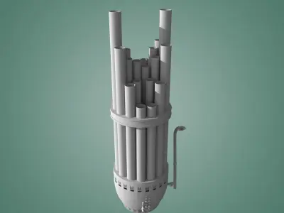 Sheng Traditional Chinese Instrument Low-poly 3D model Low-poly 3D model