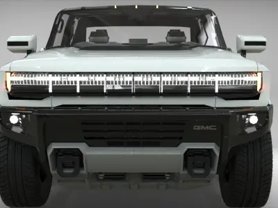 GMC HUMMER EV 2021 Electric truck Low-poly 3D model