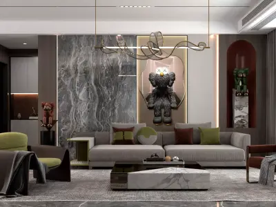 Modern Interior Design 011 3D model