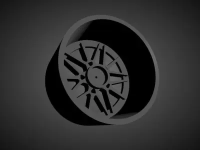 Forgiato Maglia scalable and Printable rim 3D print model