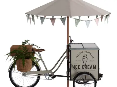 Ice cream bicycle 1 3D model