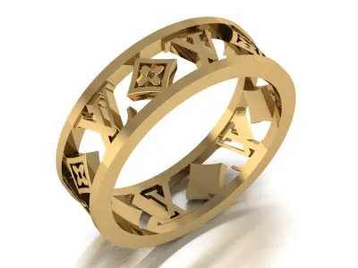 Luxury  ring 3D print model