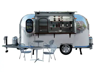 Bar car trailer 3D model