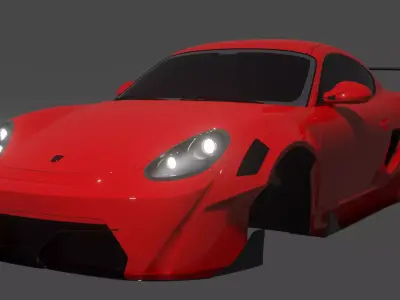 porsche cayman karma bodykit 3D model