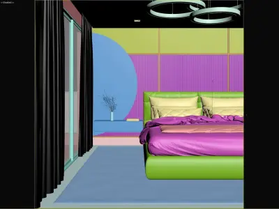 Luxury Master Bedroom 3D model 3D model