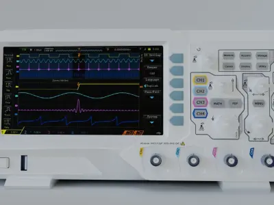 Oscilloscope - PBR Game Ready box Low-poly 3D model