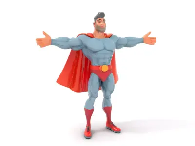 Heroic Cape Avenger model pack Low-poly 3D model