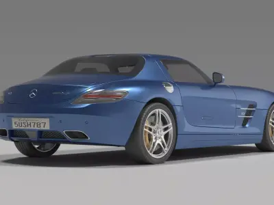 MERCEDES SLS AMG 3D model by glennaguiar