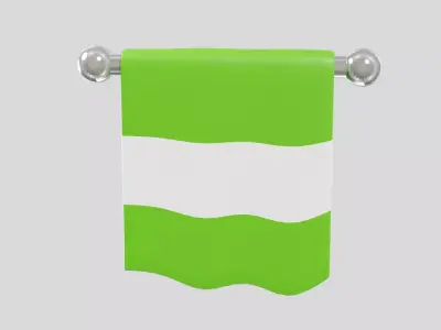 Sports Towel Tennis 3D model