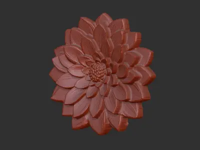 flower cnc model 2  3D print model