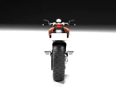 Motorcycle ktm Low-poly 3D model