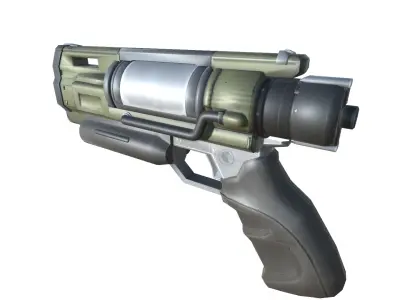 44-dartgun-auto-gun model 3d game ready model Low-poly 3D model Low-poly 3D model