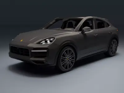 Porsche Cayenne Coupe Low-poly 3D model