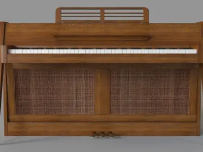 1963 Danish Mid Century Modern Baldwin Acrosonic Spinet 3D model