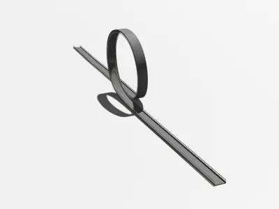 Acrobatic track 3D Low-poly 3D model