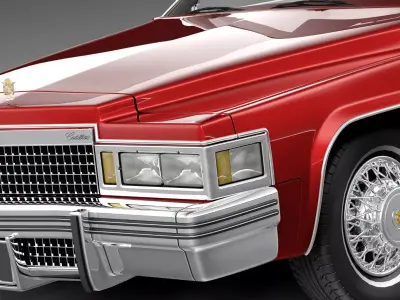 Cadillac DeVille Convertible 1977 3D model