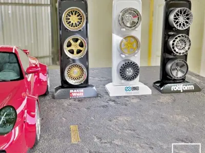 WHEEL STAND FOR DIORAMA - RC AND DIECAST  1-64 1-18 and 1-24 3D print model