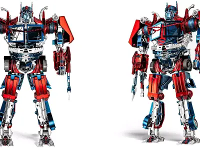 robot to truck Free 3D model