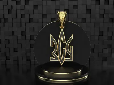 Ukrainian Trident 3D print model