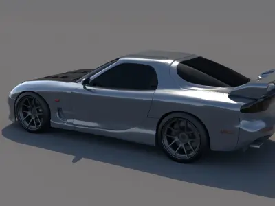 rx7 street style 3D model