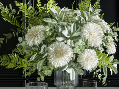 Flower Set 046 Dahlia 3D model