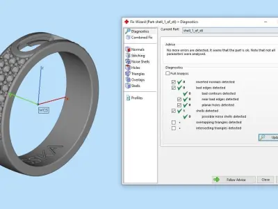 Messika Ring Gold 3D print model