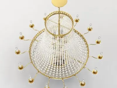 Impex Hamburg Empire Strass Crystal Chandelier 3D model