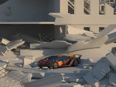 death race car low poly  Low-poly 3D model