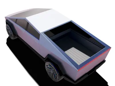 Tesla Cybertruck Low-poly 3D model