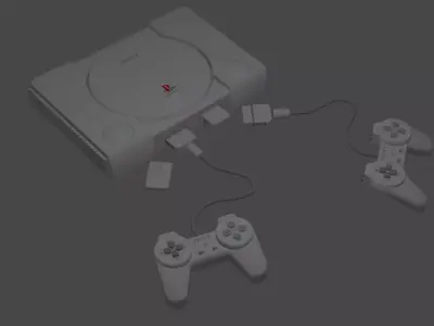 game console Free 3D model