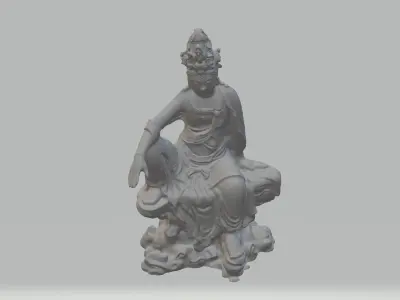 Guanyin Bodhisattva Buddha Statue 3D print model