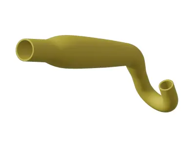 Plastic Exhaust Muffler Toy 3D model