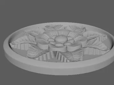 rosette flower 3D model purchase