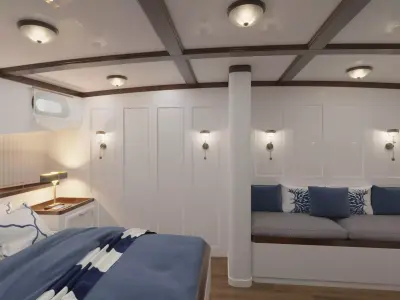 Boat 3d Model L1 Master Cabin-Bridge and Saloon-Passenger Cabin 3D model