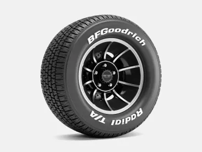 15x8 Vector Wheel BFGoodrich Radial TA Tire 3D print model