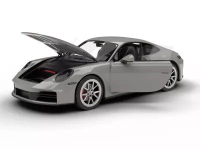 Porsche 911 Carrera 2025 S HQ 3d model 3D model