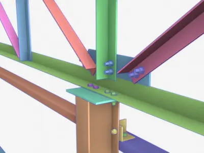 Steel Structure 001 3D model