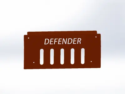 LAND ROVER DEFENDER STEERING GUARD 3D model
