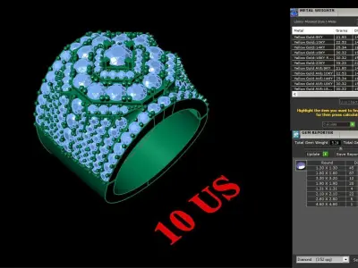Luxury Men Rings Designs 4MR006 3D print model