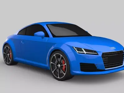 Audi TT Game-Ready Model Low-poly 3D model